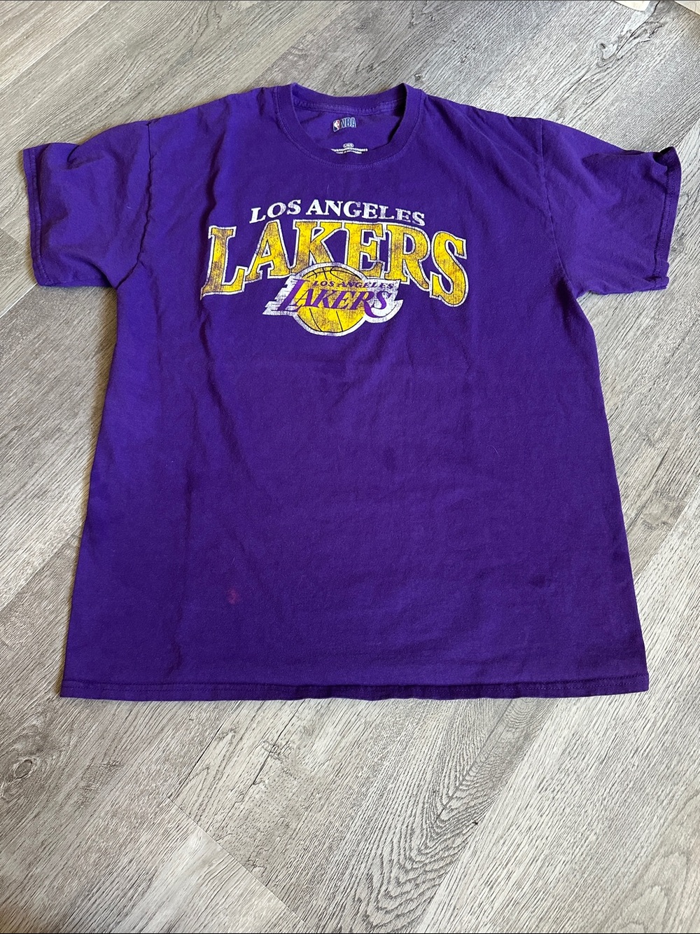 NBA Los Angeles Lakers Purple & Yellow Short Sleeve Tee